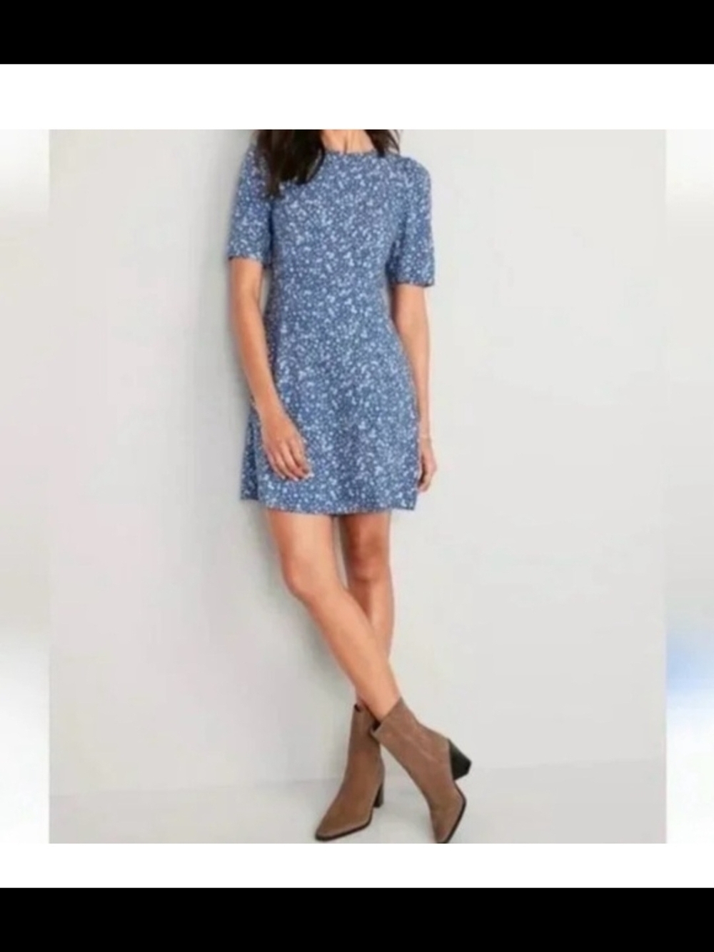 Old Navy Blue Floral Mini Dress